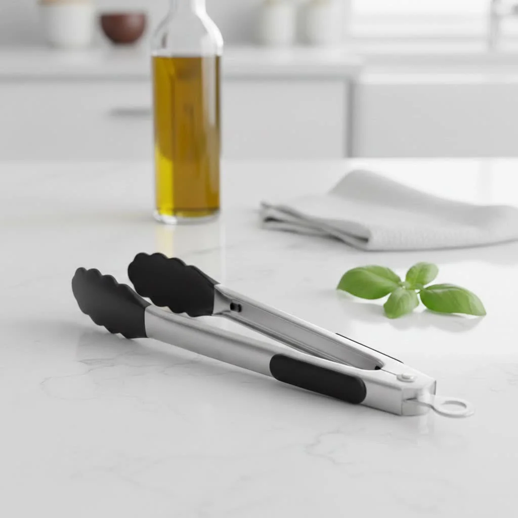 Kitchen tongs for home and professional cooking