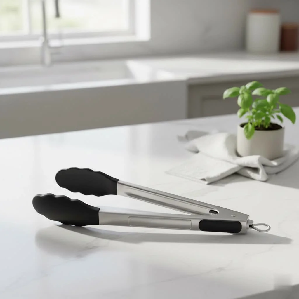 Hotec stainless steel kitchen tongs