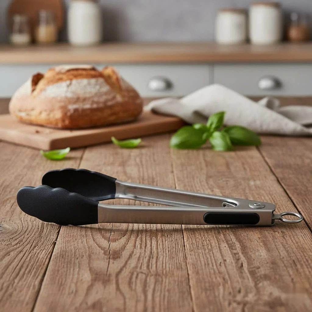 Kitchen serving tongs for cooking and serving