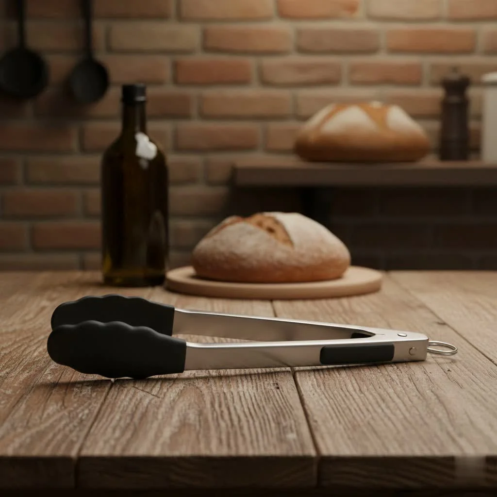 Scissor tongs for precise food handling