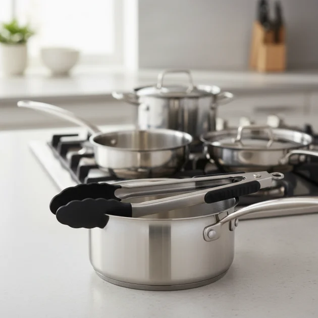 Weber Kitchen Tongs for Stainless Steel Cookware